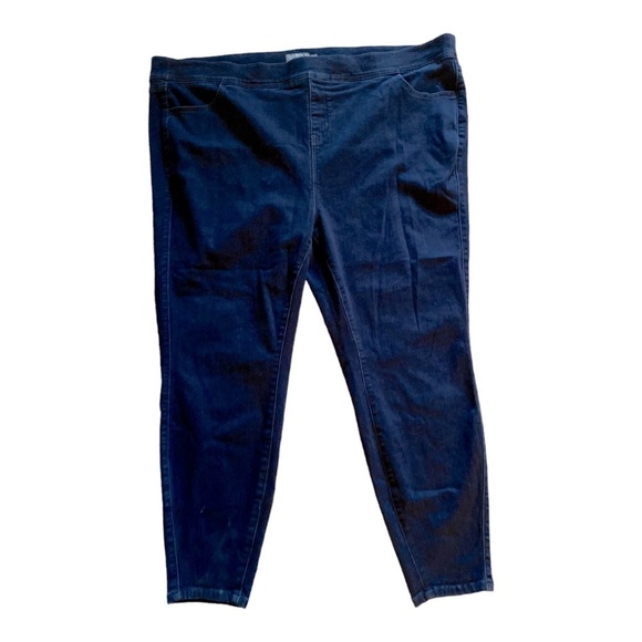 Torrid Jeans 5R Blue Plus Lean Jean Pull On Stretch High Rise Med Wash - Picture 1 of 8